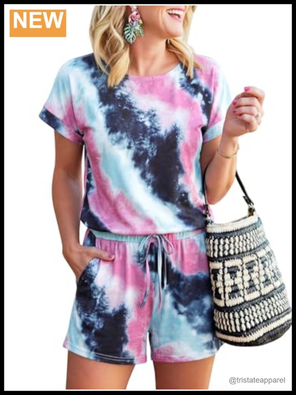 ANRABESS Women's Summer Romper Short Sleeve One Piece Jumpsuit Beach Casual